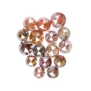 4.69 Ct Natural Rose Cut Loose Diamonds, Round Rustic Antique Earth-Mined Stones for Custom Jewelry 