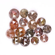 4.69 Ct Natural Rose Cut Loose Diamonds, Round Rustic Antique Earth-Mined Stones for Custom Jewelry 