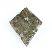 0.89 Ct kite cut natural diamond with brown grey blend and bold geometric silhouette for statement jewelry