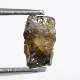 0.56 ct yellow uncut diamond unique sparkling rough diamond
