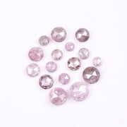 2.24 Ct Natural Pink Rose Cut Diamond Lot, Round Shape Loose Pink Diamonds for Custom Jewelry 