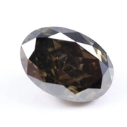 3.99 carat brown oval cut lab grown diamond loose stone for custom engagement ring or fine jewelry