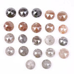 6.24 Ct Natural Mixed Color Rose Cut Diamond Lot, Rustic Round Shape Loose Diamonds for Handmade Jewelry & Wedding Rings
