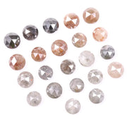 6.24 Ct Natural Mixed Color Rose Cut Diamond Lot Rustic Round Shape Loose Diamonds for Handmade Jewelry 