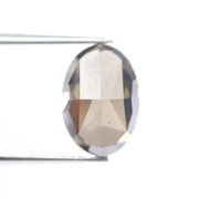 3.99 carat brown oval cut lab grown diamond loose stone for custom engagement ring or fine jewelry