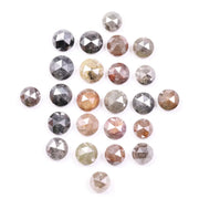 5.33 Ct Natural Loose Uncut Rose Cut Fany Colored Diamond Round Cut Diamond Use For Custom Jewerly