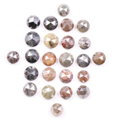 5.33 Ct Natural Loose Uncut Rose Cut Fany Colored Diamond Round Cut Diamond Use For Custom Jewerly