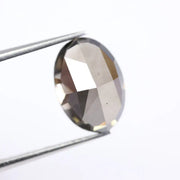 3.99 carat brown oval cut lab grown diamond loose stone for custom engagement ring or fine jewelry