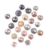 5.33 Ct Natural Loose Uncut Rose Cut Fany Colored Diamond Round Cut Diamond Use For Custom Jewerly