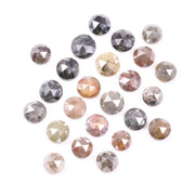 5.33 Ct Natural Loose Uncut Rose Cut Fany Colored Diamond Round Cut Diamond Use For Custom Jewerly