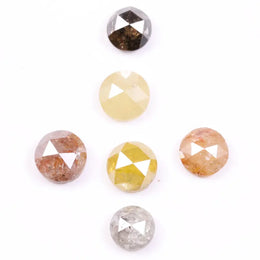 2.63 Ct Natural Mixed Color Rose Cut Diamond Lot – Loose Rustic Diamonds for Custom Jewelry, Crafting, Heirloom Designs & Artisan Rings