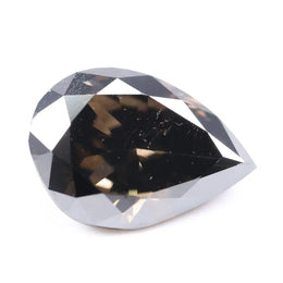2.30 carat brown pear cut lab grown diamond loose stone for custom engagement ring or fine jewelry