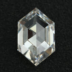 white colour 1.75 carat lab grown diamond ring hexagon diamond