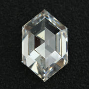 white colour 1.75 carat lab grown diamond ring hexagon diamond