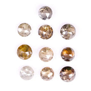 1.89 Ct Round Cut Natural Loose Diamond 10 Pieces Rose Cut Mix Color Diamond for Engagement Custom Jewelry