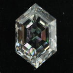 white colour 1.75 carat lab grown diamond ring hexagon diamond