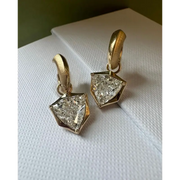 2.57 Trilliant Cut Diamond 14K Gold Diamond Earrings Lab Grown Diamond Fancy Wedding Diamond Earrings Women Special Wedding Ring 