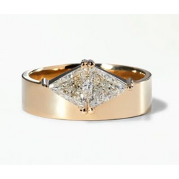 1.05 Ct Trillane Cut Damond Uncut Loose Lab Grown Diamond 14K Gold Diamond Ring Modern Engagement Ring Use For Diamond Ring 