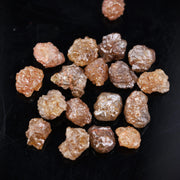 6.84 Ct Natural Brown Orange Color Rough Raw Diamond Lot For 14K Gold Jewelry