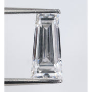 white diamond trapezoid lab grown diamond engagement ring watch