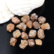 6.84 Ct Natural Brown Orange Color Rough Raw Diamond Lot For 14K Gold Jewelry