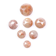 4.35 Ct Natural Fancy Diamond Lot Loose Brown Round Shape Rustic Diamonds for Antique Custom Jewelry 