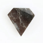 0.73 Ct pentagon cut brown and black natural diamond with rare geometric shape and understated luxury appeal