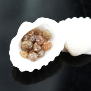 6.84 Ct Natural Brown Orange Color Rough Raw Diamond Lot For 14K Gold Jewelry