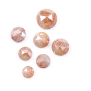 4.35 Ct Natural Fancy Diamond Lot Loose Brown Round Shape Rustic Diamonds for Antique Custom Jewelry 