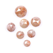 4.35 Ct Natural Fancy Diamond Lot Loose Brown Round Shape Rustic Diamonds for Antique Custom Jewelry 