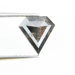 0.73 Ct pentagon cut brown and black natural diamond with rare geometric shape and understated luxury appeal