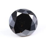 2.03 carat black brown round cut lab grown diamond loose diamond  for custom jewelry making and elegant gift for her