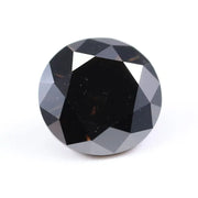2.03 carat black brown round cut lab grown diamond loose diamond  for custom jewelry making and elegant gift for her