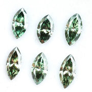 Fancy Green Marquise Cut Lab Grown Diamond CVD Loose Stone for Engagement Ring, Pendant and Custom Fine Jewelry