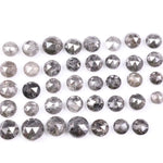 9.10 Ct Round Cut Natural Loose Diamond – Salt and Pepper Grey Color Princess Cut Diamond for Engagement & Wedding Rings, Custom Jewelry
