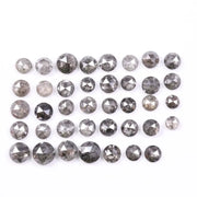 9.10 Ct Round Cut Natural Loose Diamond Grey Color Princess Cut Diamond for Custom Jewelry