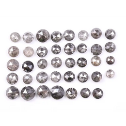 9.10 Ct Round Cut Natural Loose Diamond Grey Color Princess Cut Diamond for Custom Jewelry