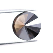 2.03 Ct Natural-Look Black Round Cut Lab-Grown Diamond Loose Stone with Deep Black Color and Brilliant Round Facets