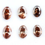 Fancy champagne brown oval lab grown diamond sparkling loose CVD diamond ethical stone for engagement ring jewelry