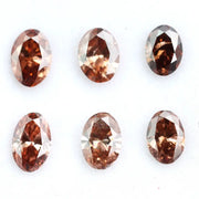 Fancy champagne brown oval lab grown diamond sparkling loose CVD diamond ethical stone for engagement ring jewelry