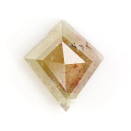 0.90 Ct yellow and orange kite cut natural diamond with radiant dual tone color and elegant geometric shape for luxury jewelry
