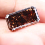 loose pear diamonds, loose round brilliant cut diamond, 3.81-carat brown diamond, brown diamond engagement rings, black faceted diamond