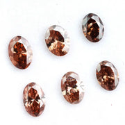 Fancy champagne brown oval lab grown diamond sparkling loose CVD diamond ethical stone for engagement ring jewelry