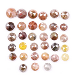 7.64 Ct Rose Cut Natural Diamonds, Mixed Color Rustic Round Loose Diamond Lot for Custom Wedding & Handmade Jewelry