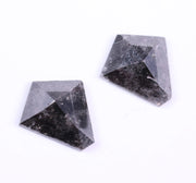 0.78 Ct Black Colored Diamond Pair Kite Colored Diamond Pair Use For Jewerly Earrings Pair Salt And Pepper Diamond Pair 