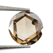 brown colour 0.63 lab grown diamond ring