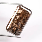 7.44-carat brown diamond value, are brown diamonds worth anything, brown diamond tennis bracelet, emerald diamond, black faceted diamond