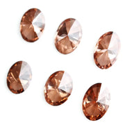Fancy champagne brown oval lab grown diamond sparkling loose CVD diamond ethical stone for engagement ring jewelry