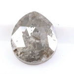 1.46 carat natural loose pear cut gray diamond with elegant teardrop shape for custom jewelry