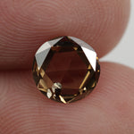 brown colour 0.63 lab grown diamond ring